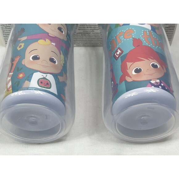 TOMY Cocomelon 2pk Insulated Straw Cups 9 fl oz 18 Months+ Sippy Cup NEW - Picture 9 of 9